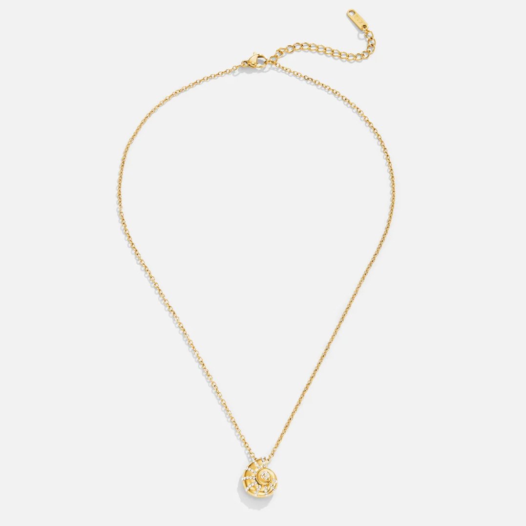 Luca Kristall Muschelanhänger Halskette