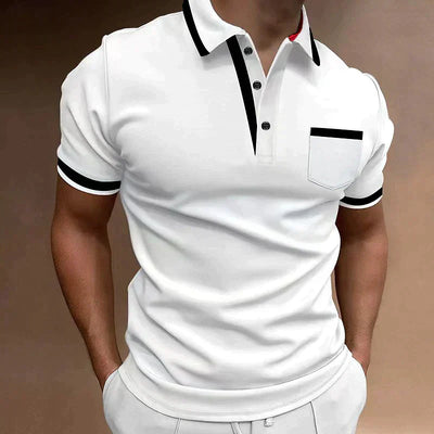 Herren Poloshirt mit Akzentbesatz