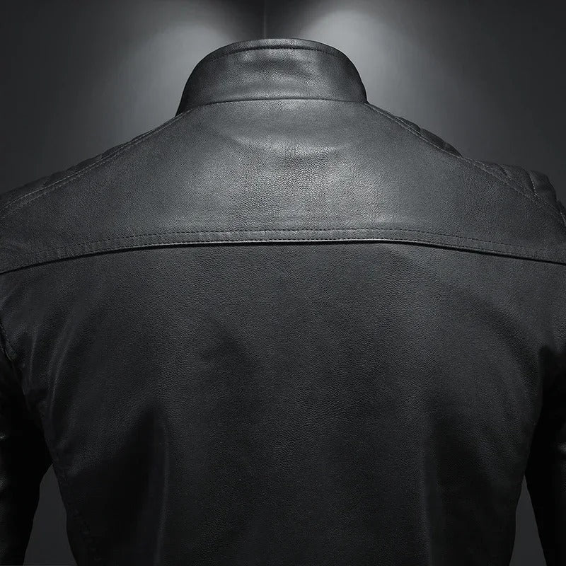 Armin® | Stehkragen Lederjacke