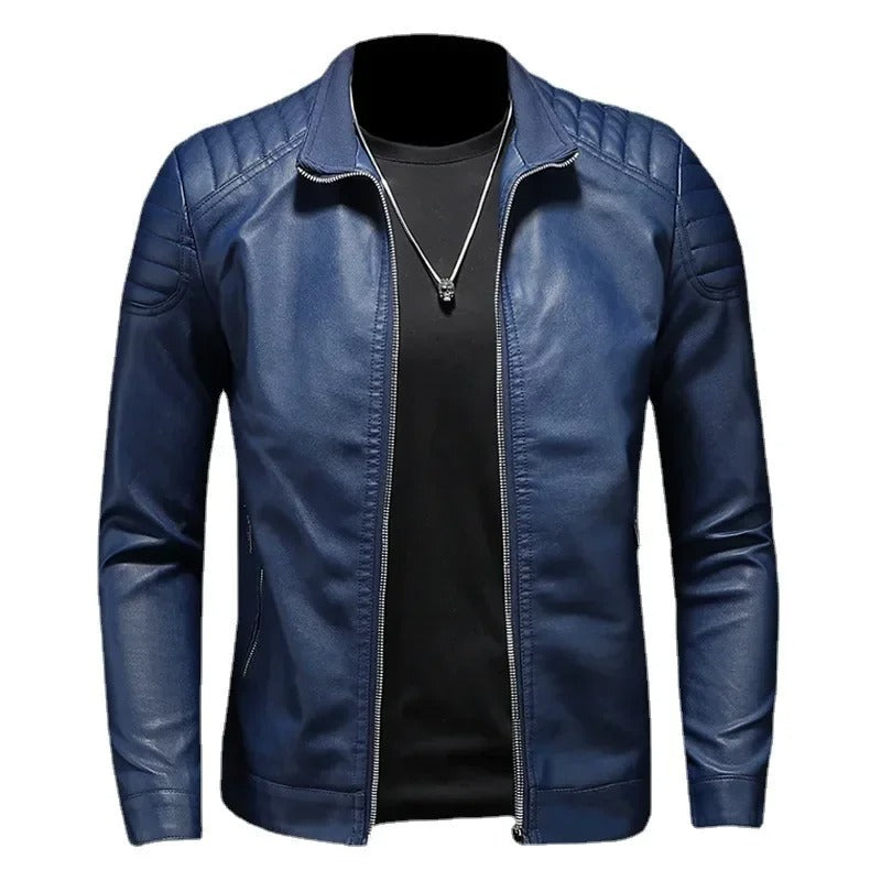 Armin® | Stehkragen Lederjacke