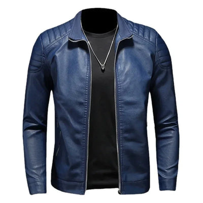 Armin® | Stehkragen Lederjacke