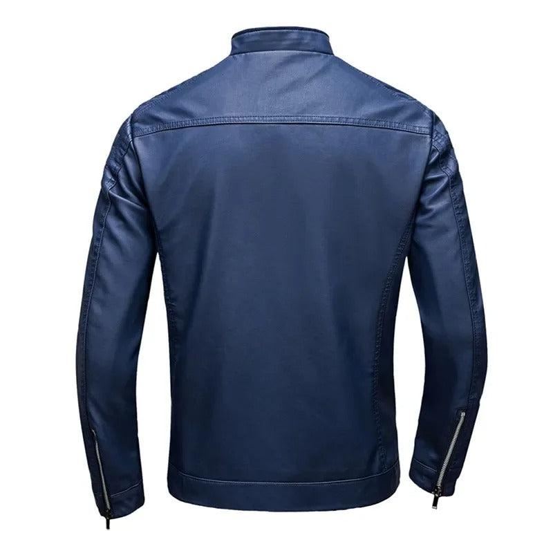 Armin® | Stehkragen Lederjacke
