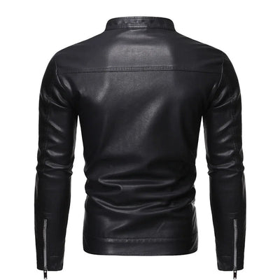 Matthias-Johann® | Lederjacke mit Stehkragen