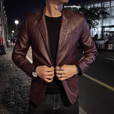 Thaddäus® | Business Casual Lederjacke