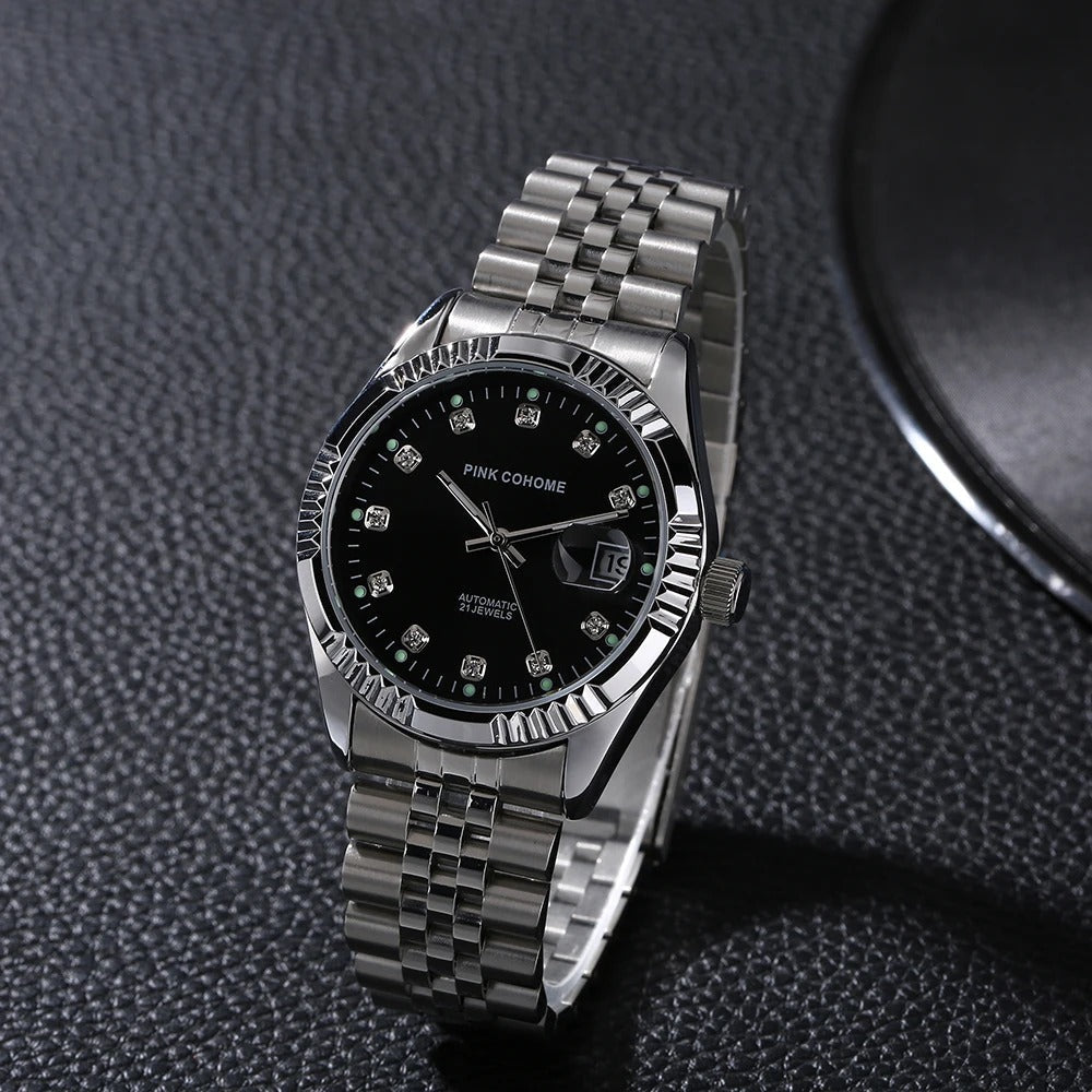 Edelstahl Automatik Armbanduhr Nr. 246