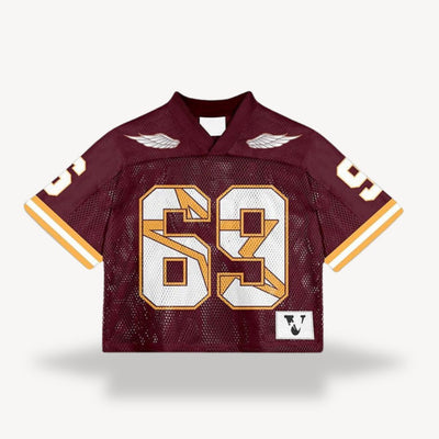 Sahari – Retro-Fußballshirt mit Vintage-Print