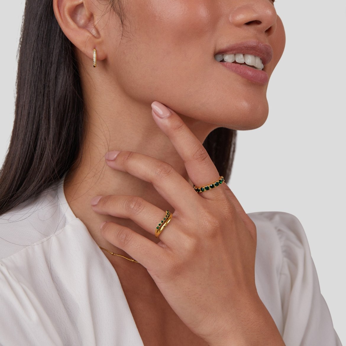 Mary - Smaragdgrüner, geschichtlicher Ring