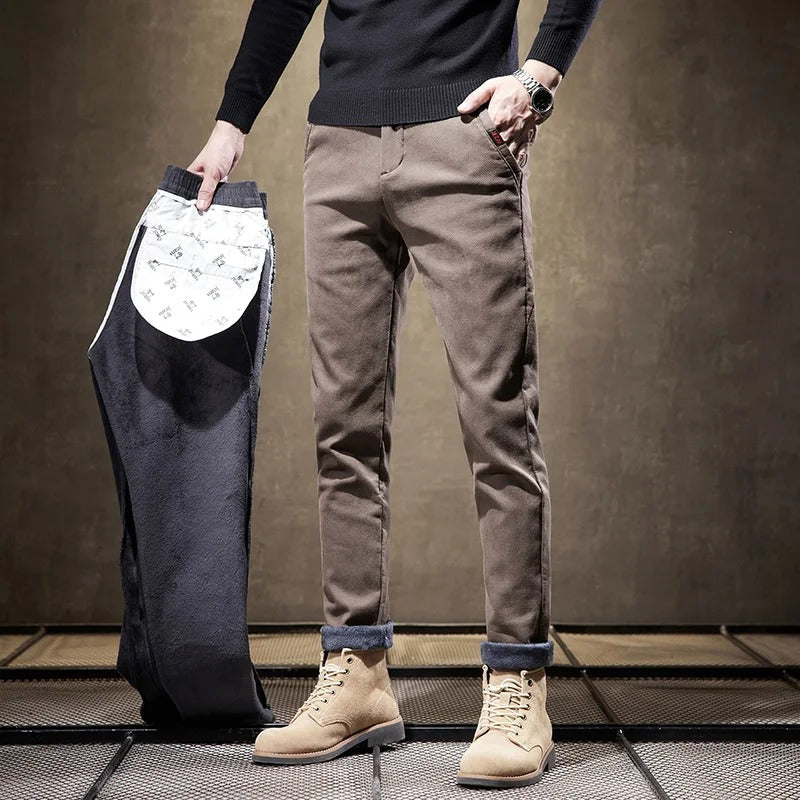 Wetherby | Herren Cord-Hose Slim Fit mit Fleece-Futter für warme Casual-Styles