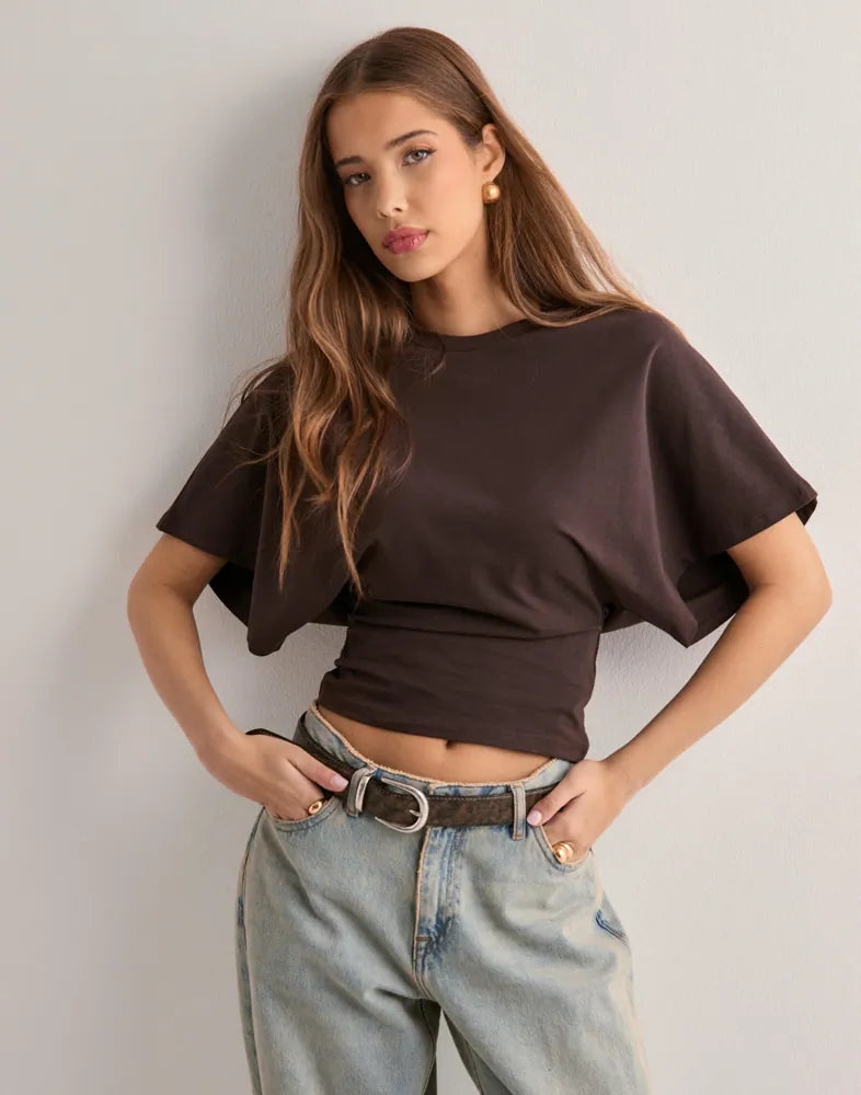 Oversized T-Shirt mit weiten Ärmeln – Premium Baumwolle, Relaxed Fit