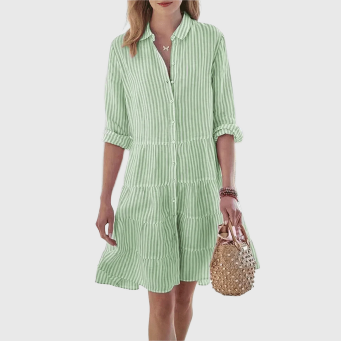 Capucine | Kleid mit Streifen-Look