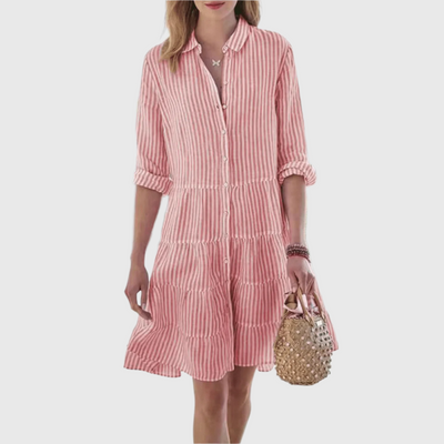 Capucine | Kleid mit Streifen-Look
