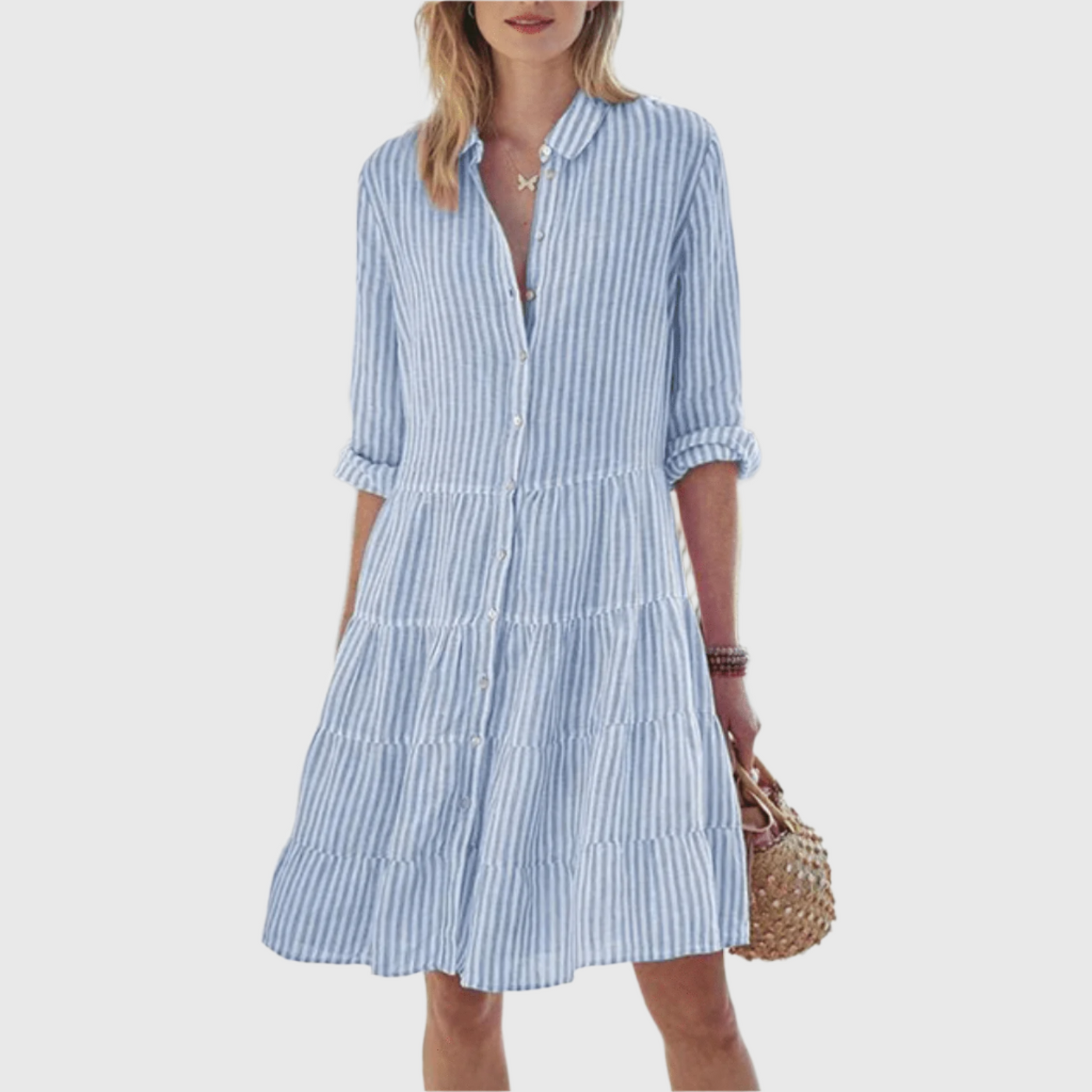 Capucine | Kleid mit Streifen-Look