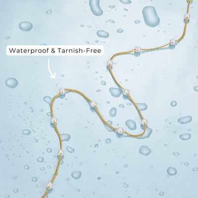 Reine Goldperlenkette