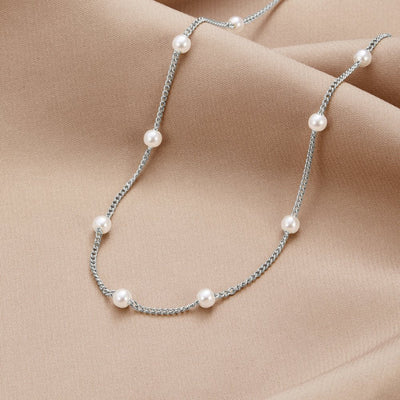 Nura Pearl 18K Silberkette