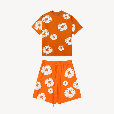 Sahari – Unisex Set mit Blumenprint aus Baumwolle