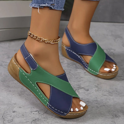 Orthopädische Damen Wandersandalen mit Klettverschluss