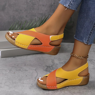 Orthopädische Damen Wandersandalen mit Klettverschluss