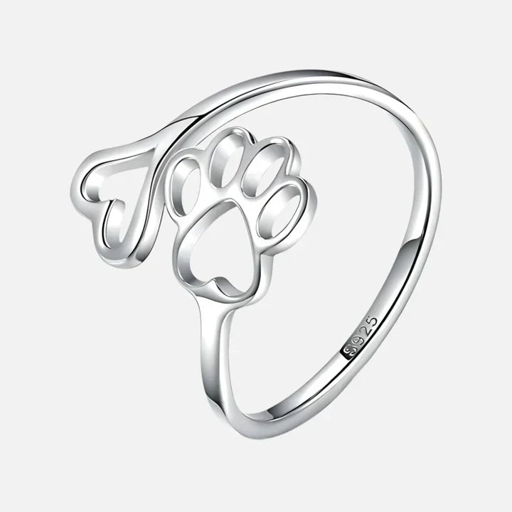 Calder™ | Verstellbarer Pfoten-Herz-Ring