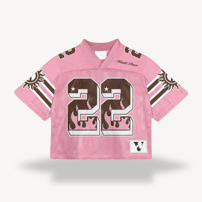 Sahari – Retro-Fußballshirt mit Vintage-Print