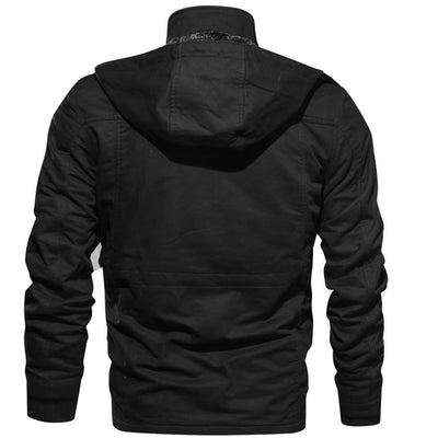 Cameron | Herren Winterjacke mit Kapuze | Zipper & Multifunktionstaschen