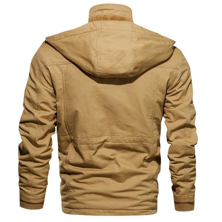 Cameron | Herren Winterjacke mit Kapuze | Zipper & Multifunktionstaschen