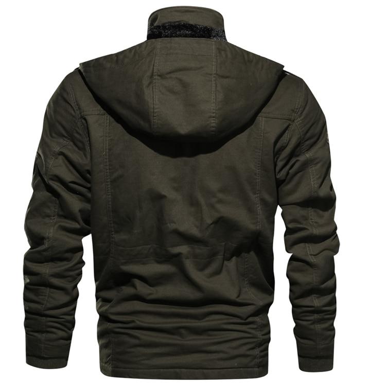Cameron | Herren Winterjacke mit Kapuze | Zipper & Multifunktionstaschen