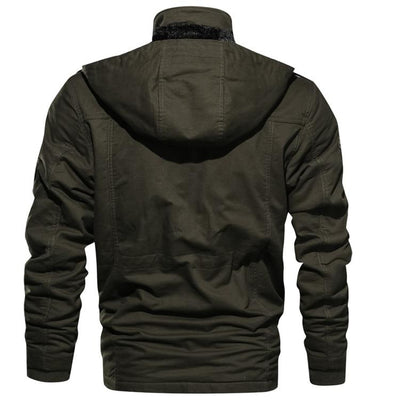 Cameron | Herren Winterjacke mit Kapuze | Zipper & Multifunktionstaschen