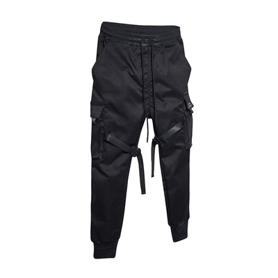 Herren Techwear Cargo Jogginghose Mit Taktischem Design
