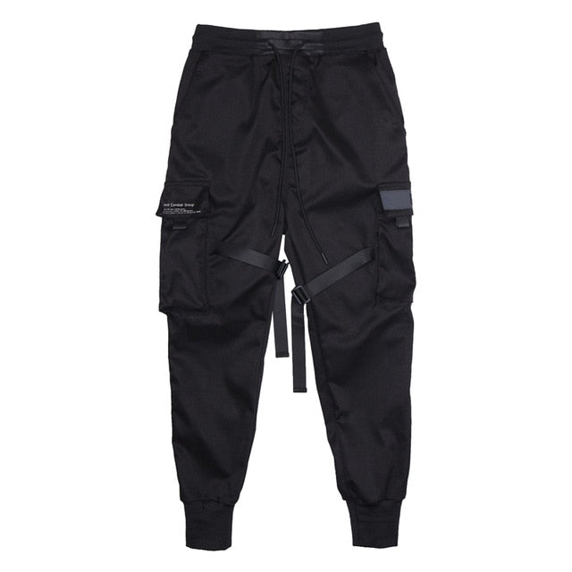 Herren Techwear Cargo Jogginghose Mit Taktischem Design