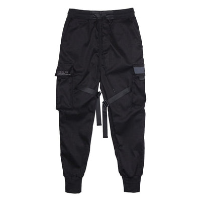 Herren Techwear Cargo Jogginghose Mit Taktischem Design