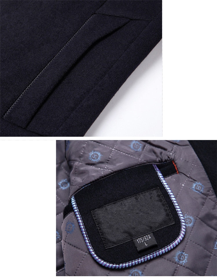 Herren Einreihiger Mantel Mit Klassischem Schnitt