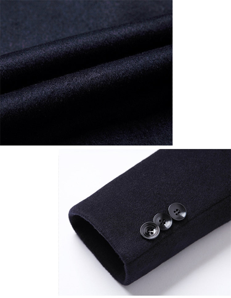 Herren Einreihiger Mantel Mit Klassischem Schnitt