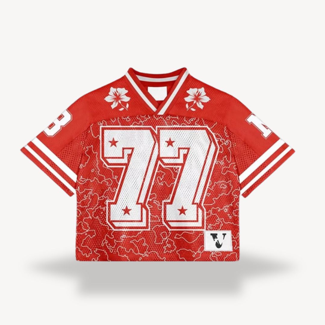 Sahari – Retro-Fußballshirt mit Vintage-Print