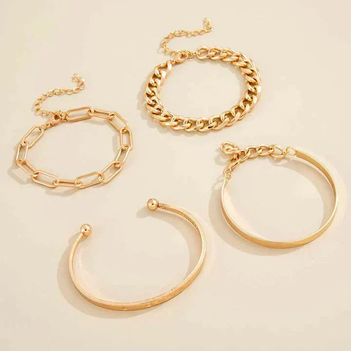 Elan Mercer Armband Set | Gold