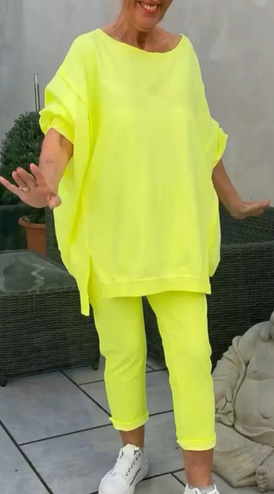 Esmaria - Lässiges Lounge Zweiteiler Satz