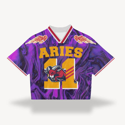 Sahari – Retro-Fußballshirt mit Vintage-Print