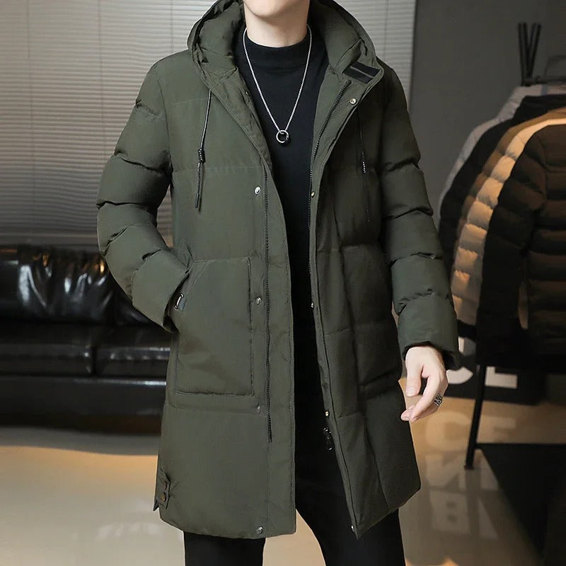 Isidor® | Elegante lange Winterjacke