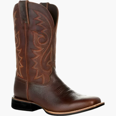 Herren Cowboy Stiefel Mit Stickmuster Und Authentischem Design