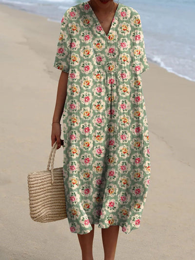 Femke | Vintage Blumen Kleid - Limitierte Auflage