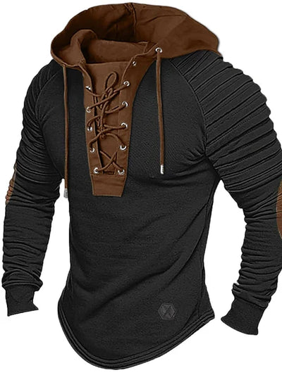 Pullover Herren Mit Kapuze | Schnürung Streetwear Stil