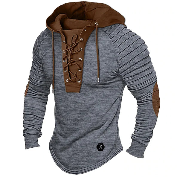 Fletcher | Herren Hoodie mit Kapuze & Schnürung | Streetwear Two-Tone Style